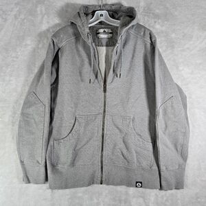 American Giant Classic Full Zip Hoodie Mens Size L Large Gray Heavyweight